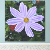 Toile Cosmos Violet Grande Fleur (Insitu (Plancher de Bois))