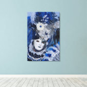Toile Costume de Carnaval bleu, Venise (Insitu (Plancher de Bois))