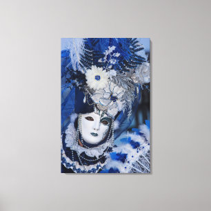Toile Costume de Carnaval bleu, Venise
