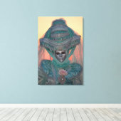 Toile Costume de Carnaval Bleu, Venise (Insitu (Plancher de Bois))