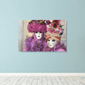 Toile Costume de carnaval pourpre, Venise (Insitu (Plancher de Bois))