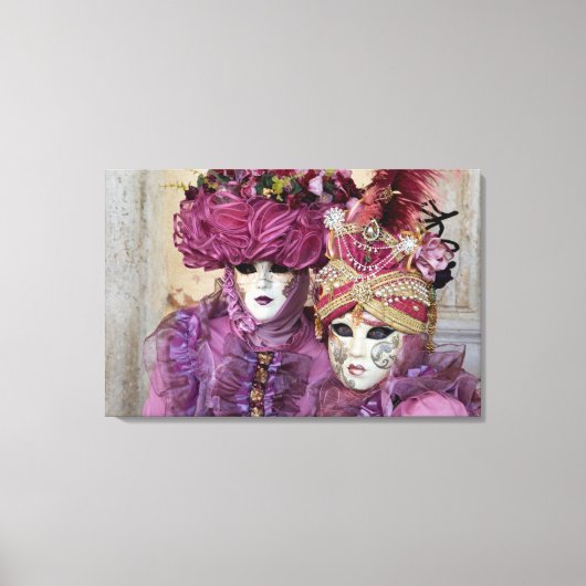 Toile Costume de Carnaval violet, Venise (Recto)