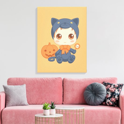 Toile Costume de chat noir pour bébé mignon Halloween (Insitu(Salon))