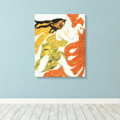 Toile Costume design for a bacchante in Narcisse (Insitu (Plancher de Bois))