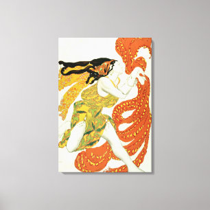 Toile Costume design for a bacchante in Narcisse