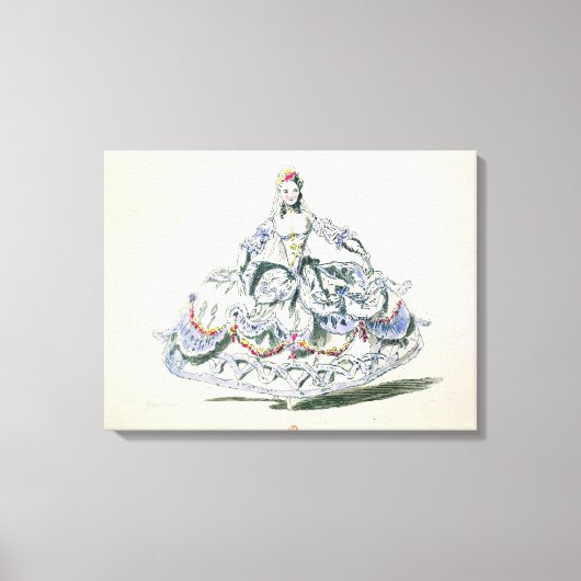 Toile Costume d'opéra, de la collection Menus Plaisirs, (Recto)