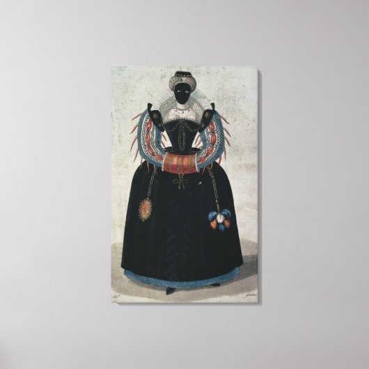 Toile Costume mascarade dans le style d'Henri III (colo (Recto)