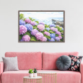 Toile Côte aux Hydrangeas (Insitu(Salon))