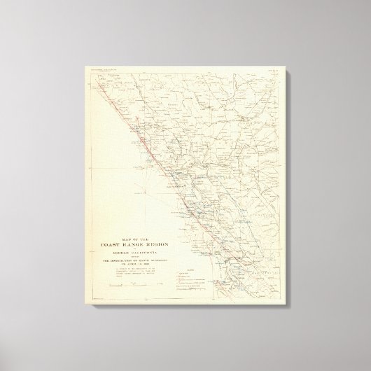 Toile Côte - Californie (Recto)