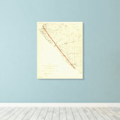 Toile Côte de Californie montrant San Andreas Rift (Insitu (Plancher de Bois))