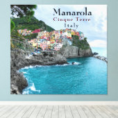 Toile Côte de la mer Cinque Terre Manarola Italie (Insitu (Plancher de Bois))