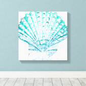 Toile coteau turquoise couleur bleu mermaid (Insitu (Plancher de Bois))