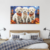 Toile Coton De Tulear Halloween Épouvantable (Insitu(Chambre))