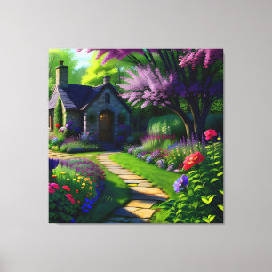 Toile Cottage à fleurs trois
