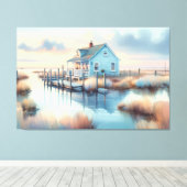 Toile Cottage côtier à Sunrise Marsh (Insitu (Plancher de Bois))