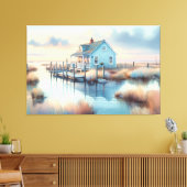 Toile Cottage côtier à Sunrise Marsh (Insitu(Salon))