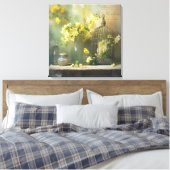 Toile Cottage Français Fleurs Jaunes (Insitu(Chambre))