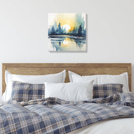 Toile Couche d'aquarelle Abstraite (Insitu(Chambre))