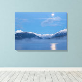 Toile Coucher de lune | Seabeck, Washington (Insitu (Plancher de Bois))