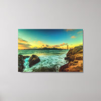 Coucher de soleil à Baker Beach