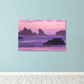 Toile Coucher de soleil à Bandon Beach Sea Stacks. (Insitu (Plancher de Bois))