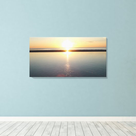 Toile Coucher de soleil à Cape Cod Picture (Insitu (Plancher de Bois))