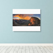 Toile Coucher de soleil à demi-dôme - Yosemite (Insitu (Plancher de Bois))