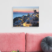 Toile Coucher de soleil à Oia Grèce (Insitu(Salon))