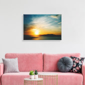 Toile coucher de soleil à Santorin, Grèce (Insitu(Salon))