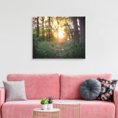Toile Coucher de soleil à travers les arbres (Insitu(Salon))