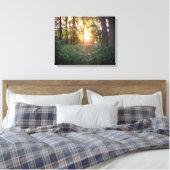 Toile Coucher de soleil à travers les arbres (Insitu(Chambre))