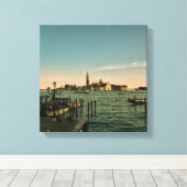 Toile Coucher de soleil à Venise  (Insitu (Plancher de Bois))