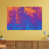 Toile Coucher de soleil abstrait (Insitu(Salon))