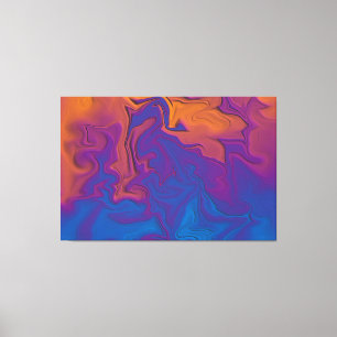 Toile Coucher de soleil abstrait