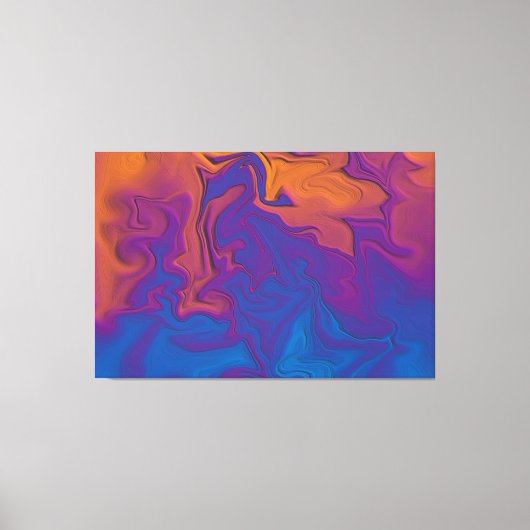 Toile Coucher de soleil abstrait (Recto)