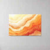 Toile Coucher de soleil abstrait désert chaud terracotta (Recto)
