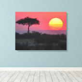 Toile Coucher de soleil africain (Insitu (Plancher de Bois))