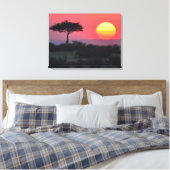 Toile Coucher de soleil africain (Insitu(Chambre))