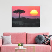 Toile Coucher de soleil africain (Insitu(Salon))