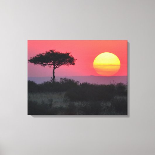 Toile Coucher de soleil africain (Recto)