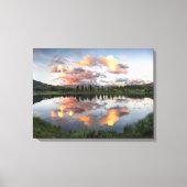 Toile Coucher de soleil au lac Little Molas - sentier du (Recto)
