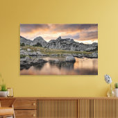 Toile Coucher de soleil au lac Pyramid (Insitu(Salon))