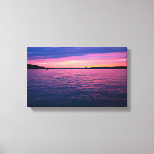 Toile Coucher de soleil au lac Seneca, Ohio