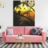 Toile Coucher de soleil australien Kookaburra Silhouette (Insitu(Salon))