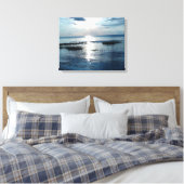 Toile Coucher de soleil bleu sur Cape Cod Beach (Insitu(Chambre))