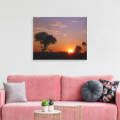 TOILE COUCHER DE SOLEIL BOTSWANA MAGNIFIQUE (Insitu(Salon))