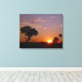 TOILE COUCHER DE SOLEIL BOTSWANA MAGNIFIQUE (Insitu (Plancher de Bois))