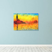 Toile Coucher De Soleil Claude Monet À Venise Art Impres (Insitu (Plancher de Bois))