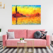 Toile Coucher De Soleil Claude Monet À Venise Art Impres (Insitu(Salon))