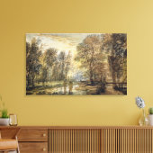 Toile Coucher de soleil dans le bois (Insitu(Salon))